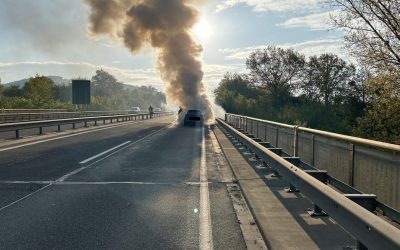 Auto auf B41 bei Rüdesheim in Brand geraten – SWR Aktuell